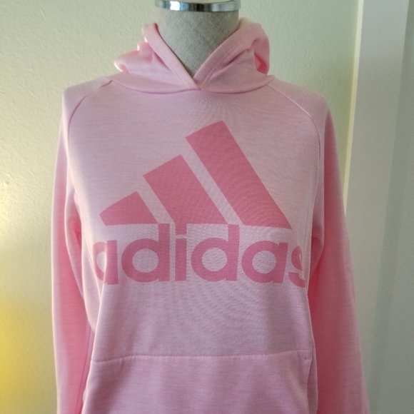 Girls Addidas Pink Pullover Size Large (14) - Picture 1 of 4